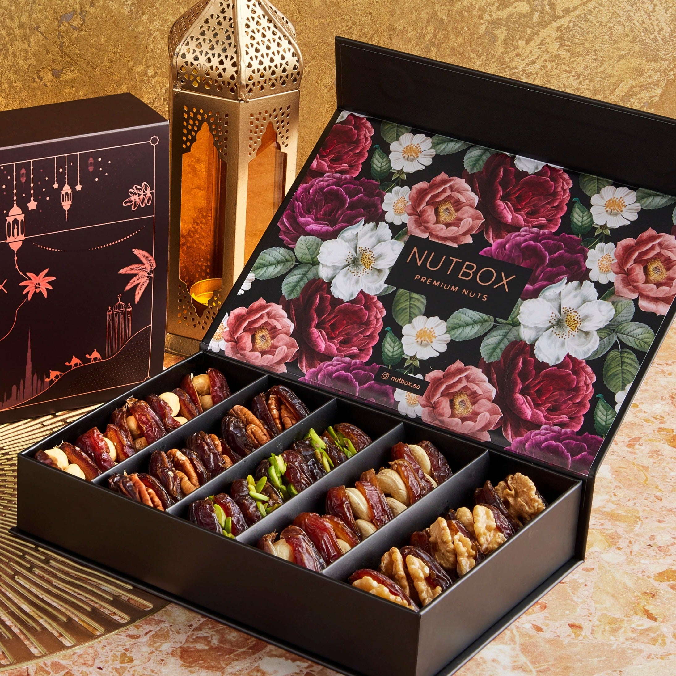 Dates Box Small Gourmet Small Filled Dates Nutbox - Premium Sweet Treats